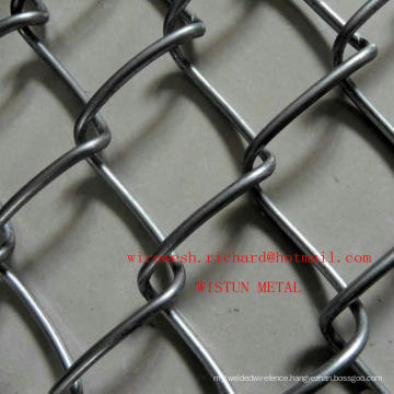 China Factory Galvanized/PVC Coated Chain Link Fence Diamond Wire Mesh